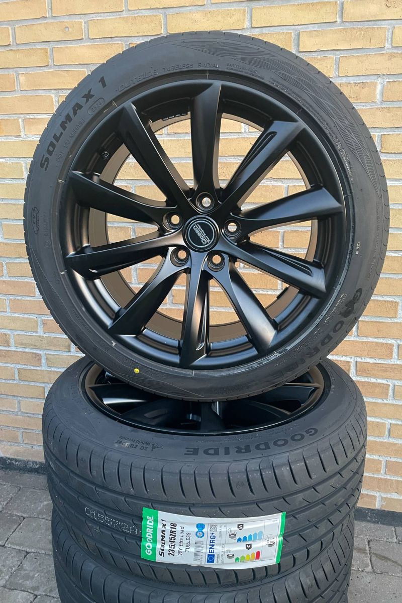 18” Nye Tesla 3 sommerhjul med BLE ventiler – ref 100