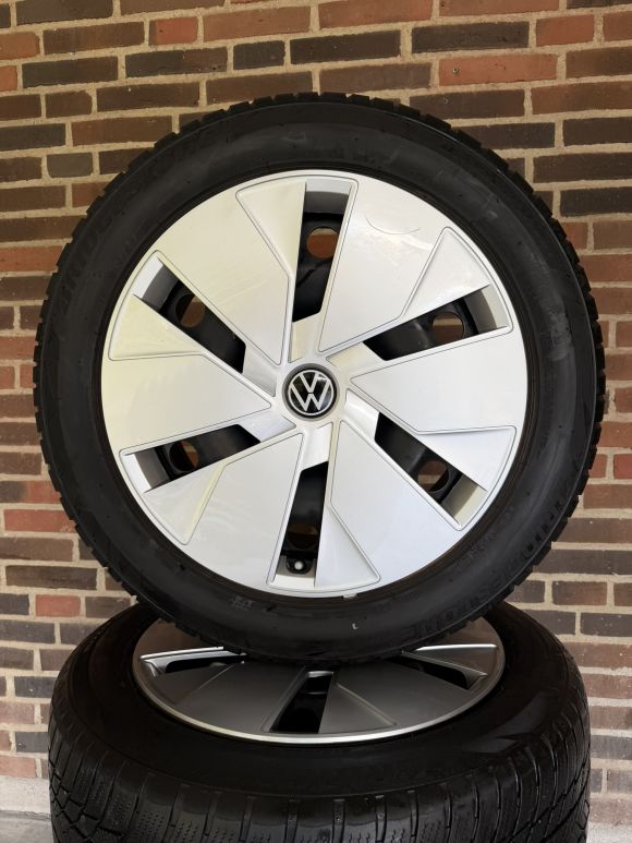 18” VW ID3 / CUPRA BORN – ORIGINALE STÅLFÆLGE MED VINTERDÆK – REF E72