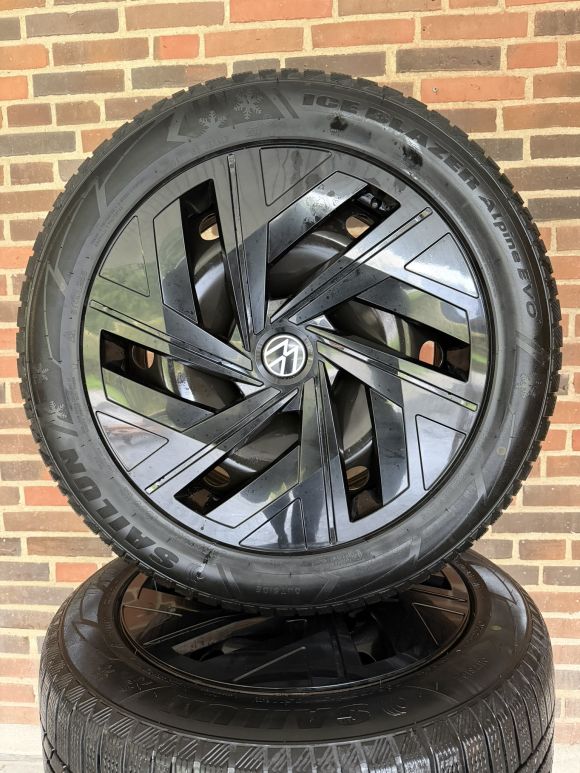 19” VW ID4/ID5 / SKODA ELROQ/ENYAQ 60 – ORIGINALE STÅLFÆLGE MED VINTERDÆK – REF P155