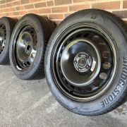 19” VW ID4/ID5 – ORIGINALE STÅLFÆLGE MED VINTERDÆK – REF P166