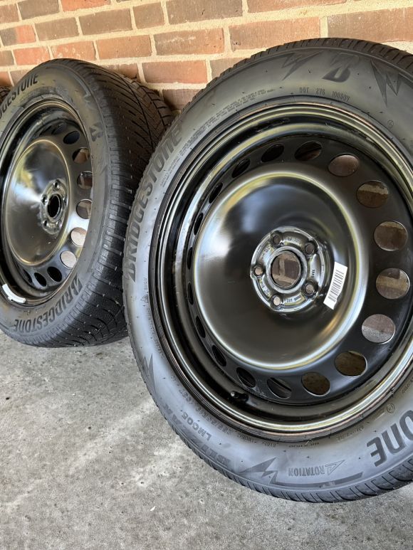 19” VW ID4/ID5 – ORIGINALE STÅLFÆLGE MED VINTERDÆK – REF P166